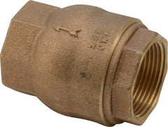 NIBCO - 1-1/4" Bronze Check Valve - Inline, FNPT x FNPT, 250 WOG - Exact Tooling