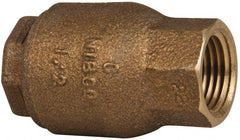 NIBCO - 1/2" Bronze Check Valve - Inline, FNPT x FNPT, 250 WOG - Exact Tooling