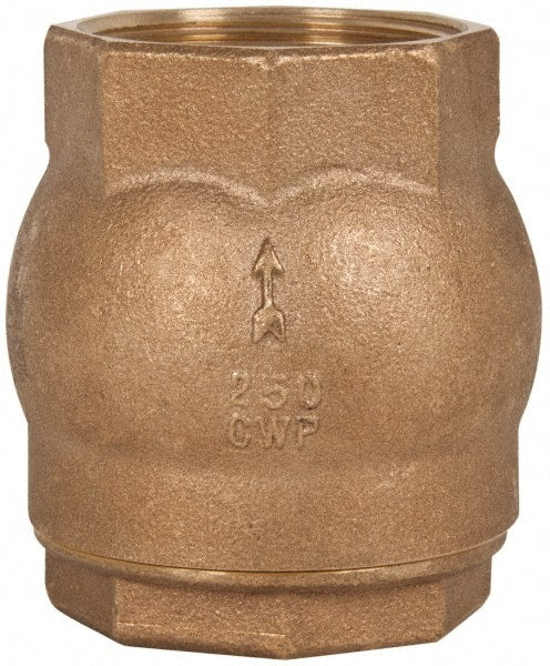 NIBCO - 2" Bronze Check Valve - Inline, FNPT x FNPT, 250 WOG - Exact Tooling