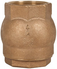 NIBCO - 2" Bronze Check Valve - Inline, FNPT x FNPT, 250 WOG - Exact Tooling