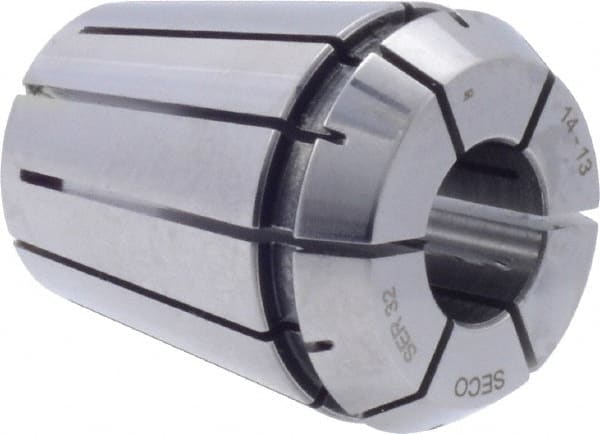 Seco - 14mm ER32 Collet - 0.01mm TIR, 40mm OAL, 33mm Overall Diam - Exact Tooling