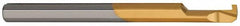 Carmex - 0.04" Groove Width, 0.16" Min Hole Diam, 0.39" Max Hole Depth, Grooving Grooving Tool - 0.04" Projection, 2" OAL, Solid Carbide, Bright Finish - Exact Tooling