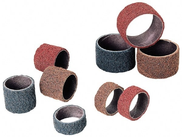 Standard Abrasives - Aluminum Oxide Nonwoven Spiral Band - 1" Diam x 1" Wide, Medium Grade - Exact Tooling