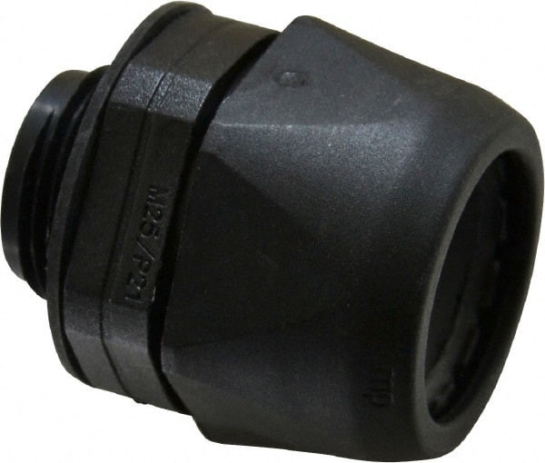 Murrplastik - 3/4" Trade, Nylon Compression Straight Liquidtight Conduit Connector - Noninsulated - Exact Tooling