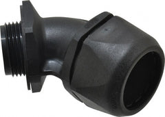 Murrplastik - 1" Trade, Nylon Compression Angled Liquidtight Conduit Connector - Noninsulated - Exact Tooling
