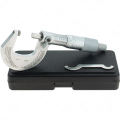 Starrett - 0 to 1" Range, 0.0001" Graduation, Mechanical Outside Micrometer - Ratchet Stop Thimble, Accurate to 0.00005" - Exact Tooling