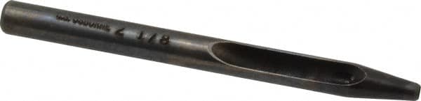 Made in USA - 1/8" Hollow Punch - 4" OAL, Steel - Exact Tooling