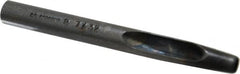 Made in USA - 7/32" Hollow Punch - 4" OAL, Steel - Exact Tooling