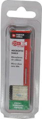 Porter-Cable - 23 Gauge 1/2" Long Pin Nails for Power Nailers - Steel, Galvanized Finish, Straight Stick Collation, Chisel Point - Exact Tooling