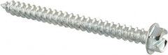 Value Collection - #12 Hex Washer Head Slotted Sheet Metal Screw - Steel, 2-1/2" Length Under Head, Grade 2 - Exact Tooling