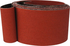 3M - 3" Wide x 132" OAL, 60 Grit, Ceramic Abrasive Belt - Ceramic, Medium, Coated, YF Weighted Cloth Backing, Wet/Dry, Series 777F - Exact Tooling