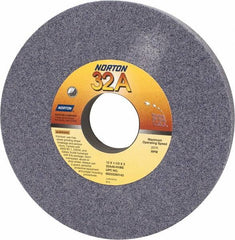Norton - 12" Diam x 3" Hole x 1-1/2" Thick, H Hardness, 46 Grit Surface Grinding Wheel - Aluminum Oxide, Type 1, Coarse Grade, 2,070 Max RPM, Vitrified Bond, No Recess - Exact Tooling