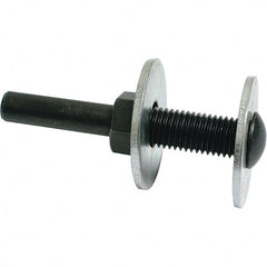 Dynabrade - 1/4" Max Diam, Abrasive Disc Mandrel - 1/4" Shank Diam - Exact Tooling