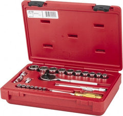 Proto - Socket Sets; Measurement Type: SAE ; Drive Size: 0.375 ; Minimum Size (Inch): 3/16 ; Maximum Size (Inch): 1 ; Tool Type: Socket Set ; Number of Pieces: 22 - Exact Tooling