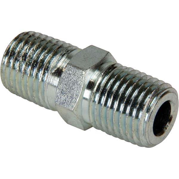 Enerpac - Hydraulic Hose Fittings & Couplings Type: Hex Nipple Hose Size: 1/4 - Exact Tooling