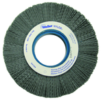 6" Diameter - 2" Arbor Hole - Abrasive Nylon Straight Nylox Wheel - Exact Tooling