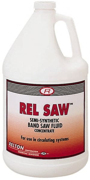 Relton - Rel Saw, 1 Gal Bottle Sawing Fluid - Semisynthetic, For Cleaning - Exact Tooling
