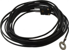 Thermo Electric - 0 to 221°F, J Surface, Thermocouple Probe - 25 Ft. Cable Length, Mini Connector, 15 Sec Response Time - Exact Tooling