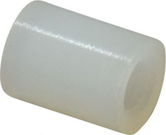 Electro Hardware - 0.089" ID x 3/16" OD, #2 Screw, Grade 101 Nylon Female Unthreaded Circuit Board Spacer - Round Body, Uncoated, 1/4" OAL - Exact Tooling