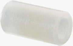 Electro Hardware - 0.116" ID x 3/16" OD, #4 Screw, Grade 101 Nylon Female Unthreaded Circuit Board Spacer - Round Body, Uncoated, 3/8" OAL - Exact Tooling