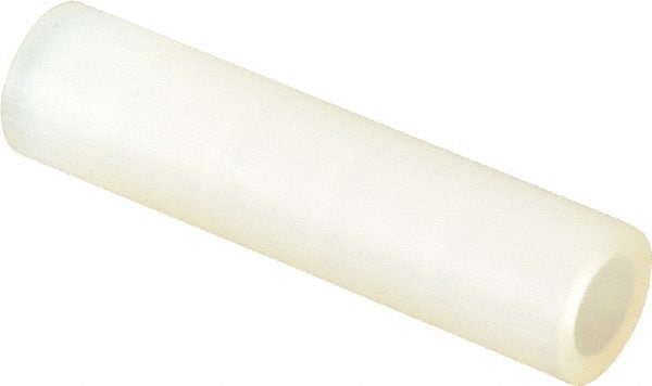 Electro Hardware - 0.116" ID x 3/16" OD, #4 Screw, Grade 101 Nylon Female Unthreaded Circuit Board Spacer - Round Body, Uncoated, 3/4" OAL - Exact Tooling