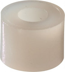 Electro Hardware - 0.116" ID x 1/4" OD, #4 Screw, Grade 101 Nylon Female Unthreaded Circuit Board Spacer - Round Body, Uncoated, 3/16" OAL - Exact Tooling