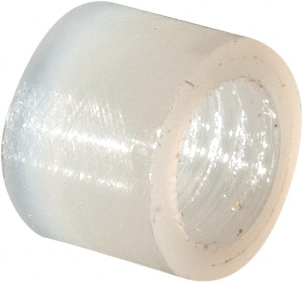Electro Hardware - 0.171" ID x 1/4" OD, #8 Screw, Grade 101 Nylon Female Unthreaded Circuit Board Spacer - Round Body, Uncoated, 3/16" OAL - Exact Tooling