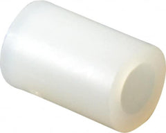 Electro Hardware - 0.141" ID x 1/4" OD, #6 Screw, Grade 101 Nylon Female Unthreaded Circuit Board Spacer - Round Body, Uncoated, 3/8" OAL - Exact Tooling