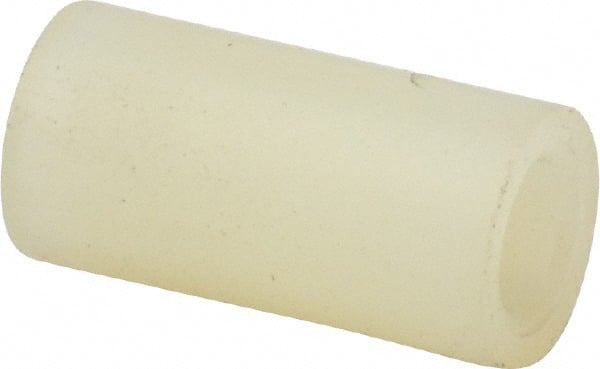 Electro Hardware - 0.141" ID x 1/4" OD, #6 Screw, Grade 101 Nylon Female Unthreaded Circuit Board Spacer - Round Body, Uncoated, 1/2" OAL - Exact Tooling