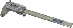 Fowler - 0 to 150mm Range, 0.01mm Resolution, IP54 Electronic Caliper - Stainless Steel with 1.56" Stainless Steel Jaws, 0.02mm Accuracy, SPC Output - Exact Tooling