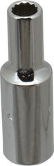 Proto - 3/8" Drive, Deep Hand Socket - 12 Point, 2" OAL, Chrome Finish - Exact Tooling