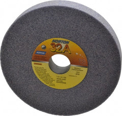Norton - 7" Diam x 1-1/4" Hole x 1" Thick, J Hardness, 46 Grit Surface Grinding Wheel - Aluminum Oxide, Type 1, Coarse Grade, 3,600 Max RPM, Vitrified Bond, No Recess - Exact Tooling