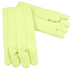 14" High Temperature Fiberglass Gloves - Wool Lined - Yellow - Exact Tooling