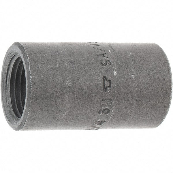 Made in USA - Size 3/8 x 1/4", Class 3,000, Forged Carbon Steel Black Pipe Reducing Coupling - 3,000 psi, Threaded End Connection - Exact Tooling