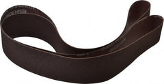 Norton - 2" Wide x 72" OAL, 100 Grit, Aluminum Oxide Abrasive Belt - Aluminum Oxide, Fine, Coated, X Weighted Cloth Backing, Series R228 - Exact Tooling