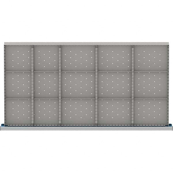 LISTA - 15-Compartment Drawer Divider Layout for 3.15" High Drawers - Exact Tooling