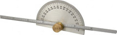 Value Collection - 0 to 6 Inch Rule Measurement Range, 0 to 180° Angle Measurement Range, Half Round Head Stainless Steel (Rule); Steel (Head) Protractor and Depth Gage - Accurate up to 0.5°, 1° Angle Graduation - Exact Tooling