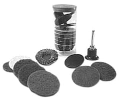 Made in USA - 1 Piece, 36, 60 Grit, 2" Disc Diam, Abrasive Disc Kit - Very Coarse, Medium Grade - Exact Tooling