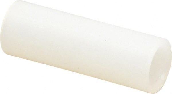 Electro Hardware - 0.171" ID x 1/4" OD, #8 Screw, Grade 101 Nylon Female Unthreaded Circuit Board Spacer - Round Body, Uncoated, 3/4" OAL - Exact Tooling