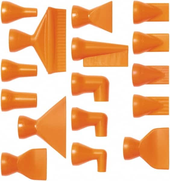 Loc-Line - 1/2" Hose Inside Diam x 1/2" Nozzle Diam, Coolant Hose Nozzle Kit - For Use with Snap Together Hose System, 16 Pieces - Exact Tooling