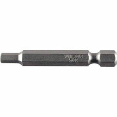 Wiha - 1/8" Power Bit - 1/4" Drive, 2" OAL - Exact Tooling