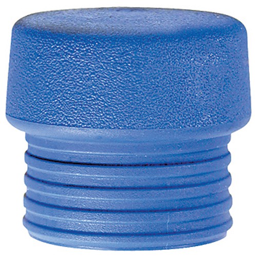 Split Head Mallet Face 1.2″ Soft, Shore Hardness 21-D, Blue TPE - Exact Tooling