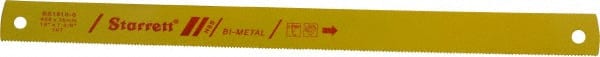 Starrett - 18" Long, 10 Teeth per Inch, Bi-Metal Power Hacksaw Blade - Toothed Edge, 1-3/8" Wide x 0.062" Thick - Exact Tooling