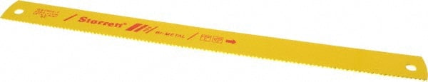 Starrett - 18" Long, 6 Teeth per Inch, Bi-Metal Power Hacksaw Blade - Toothed Edge, 1-5/8" Wide x 0.075" Thick - Exact Tooling