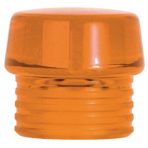 Split Head Mallet Face 1.5″ Hard, Shore Hardness 72-D, Orange, Cell Acetate - Exact Tooling