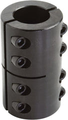 Climax Metal Products - 1-1/8" Inside x 1-7/8" Outside Diam, Two Piece Rigid Coupling without Keyway - 3-1/8" Long - Exact Tooling