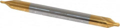 Hertel - #1 Plain Cut 60° Incl Angle Solid Carbide Combo Drill & Countersink - Exact Tooling