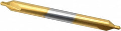Hertel - #2 Plain Cut 60° Incl Angle Solid Carbide Combo Drill & Countersink - Exact Tooling