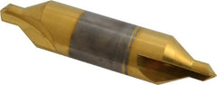 Hertel - #8 Plain Cut 60° Incl Angle Solid Carbide Combo Drill & Countersink - Exact Tooling