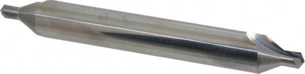 Hertel - #8 Plain Cut 60° Incl Angle Solid Carbide Combo Drill & Countersink - Exact Tooling